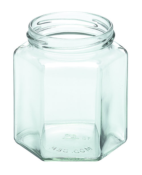 6-Kant Glas 390 ml Twist-off