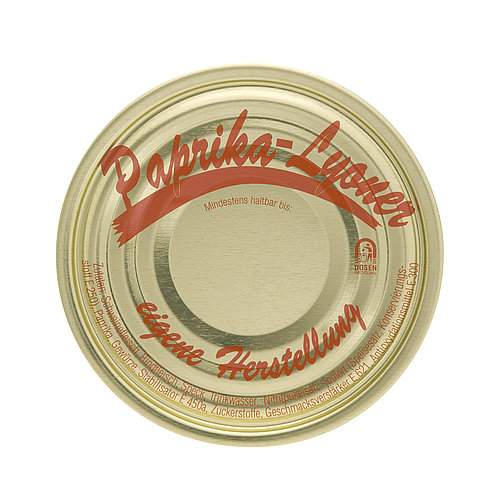 Dosendeckel 99mm Paprika-Lyoner