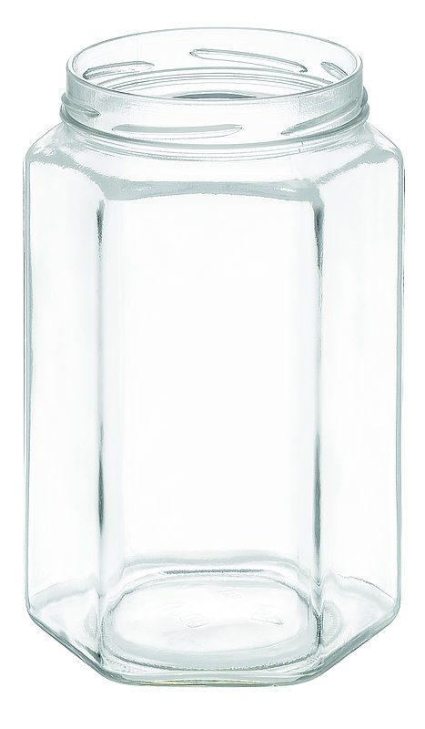 6-Kant Glas 1700 ml Twist-off