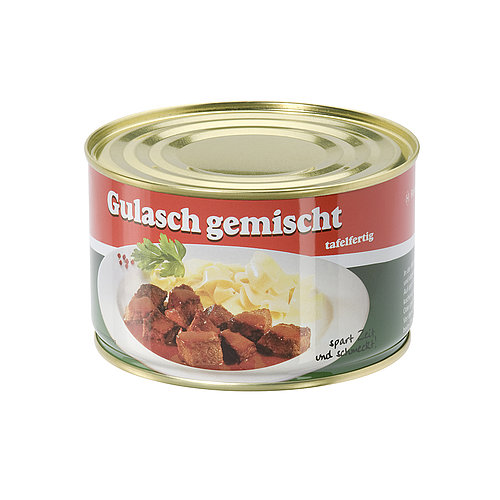 Konservendose 99/63 Gulasch gemischt