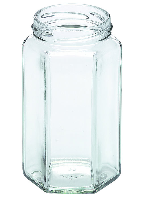 6-Kant Glas 280 ml Twist-off